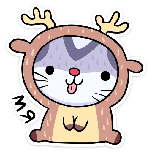 🦌 Стикер «Новогодний Мох» для Telegram