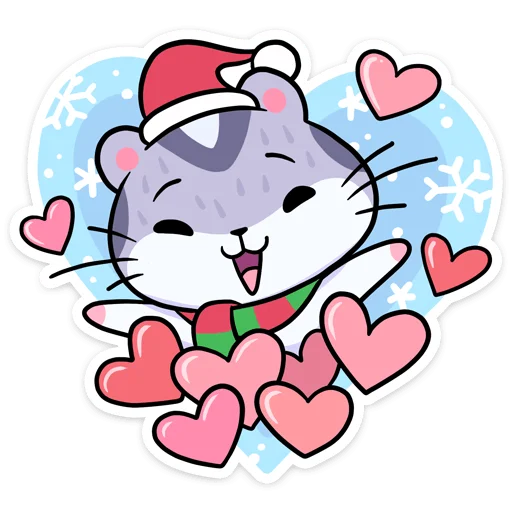 😍 Стикер «Новогодний Мох» для Telegram