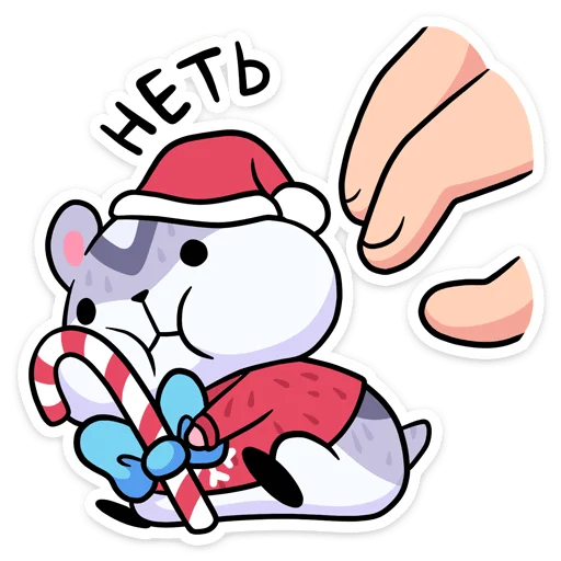 🙅‍♂️ Стикер «Новогодний Мох» для Telegram