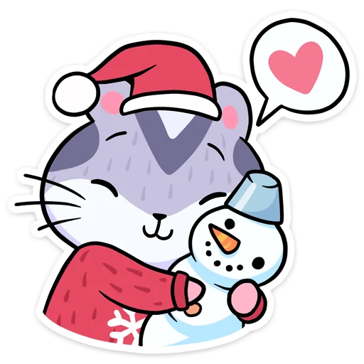 ❤️ Стикер «Новогодний Мох» для Telegram