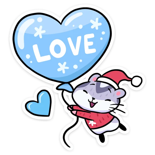 ❤️ Стикер «Новогодний Мох» для Telegram