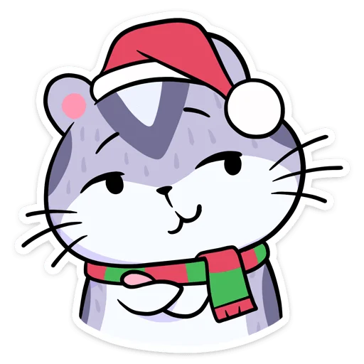 😏 Стикер «Новогодний Мох» для Telegram