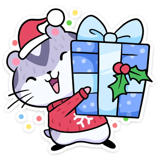 🎁 Стикер «Новогодний Мох» для Telegram