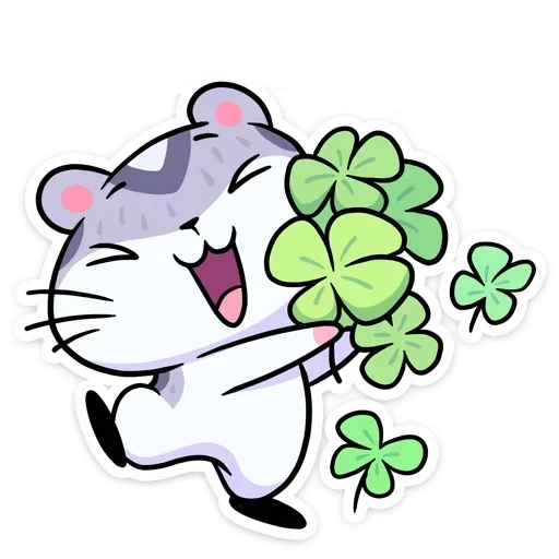 🍀 Стикер «Мох без надписей» для Telegram