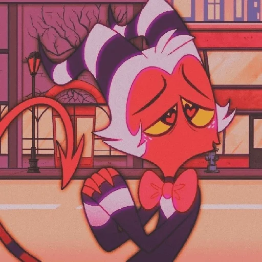 😈 Стикер «Moxy 666 / helluva boss» для Telegram