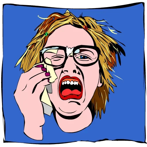 🙁 Стикер «Моя жизнь это комикс» для Telegram