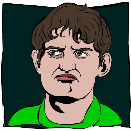 😞 Стикер «Моя жизнь это комикс» для Telegram