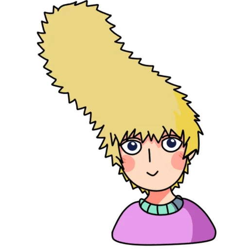 🙂 Стикер «Mob Psycho 100» для Telegram