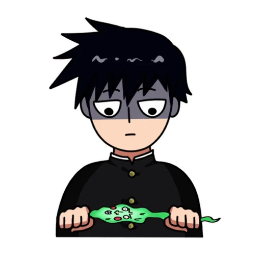 😑 Стикер «Mob Psycho 100» для Telegram