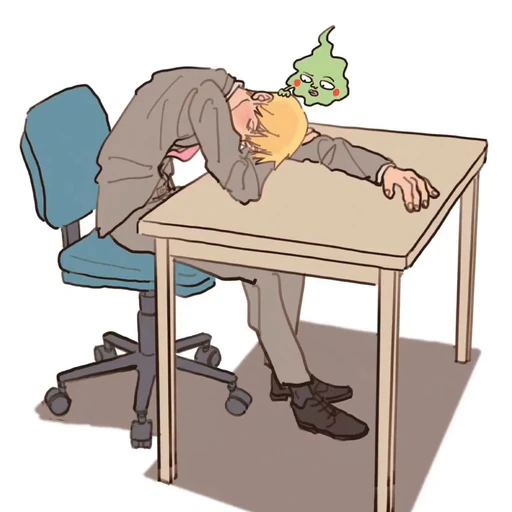 😪 Стикер «Mob Psycho 100» для Telegram