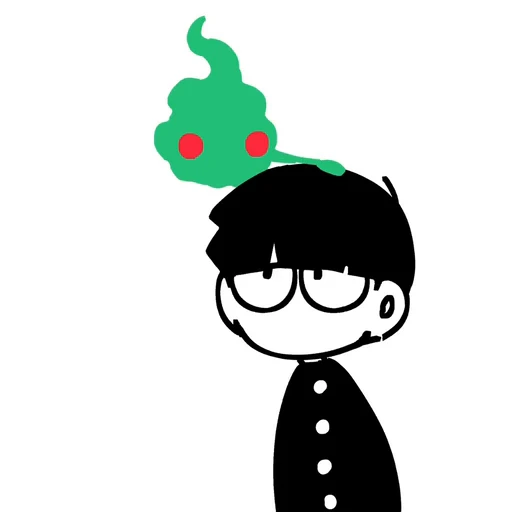 ❤️ Стикер «Mob Psycho 100» для Telegram