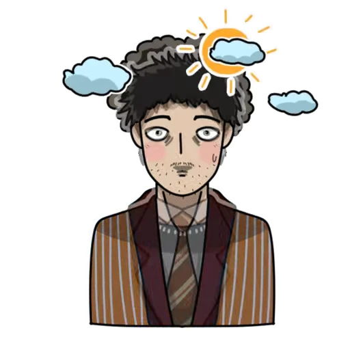 🌦 Стикер «Mob Psycho 100» для Telegram