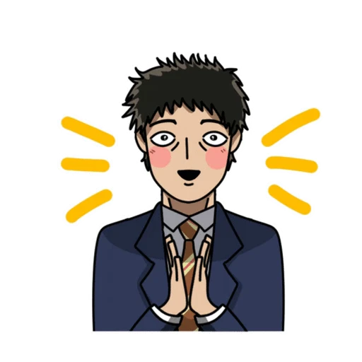 👏 Стикер «Mob Psycho 100» для Telegram