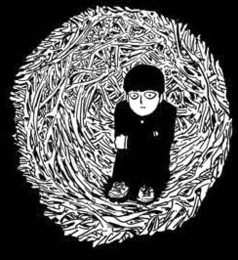 😞 Стикер «mob psycho 100 manga» для Telegram