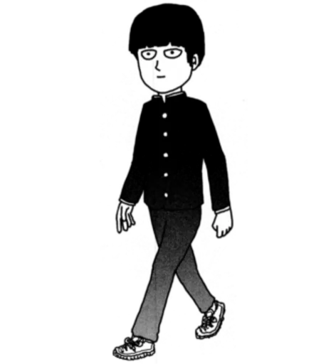 🤚 Стикер «mob psycho 100 manga» для Telegram