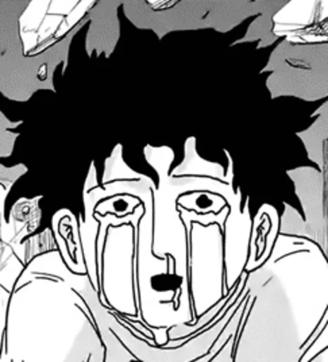 🥄 Стикер «mob psycho 100 manga» для Telegram