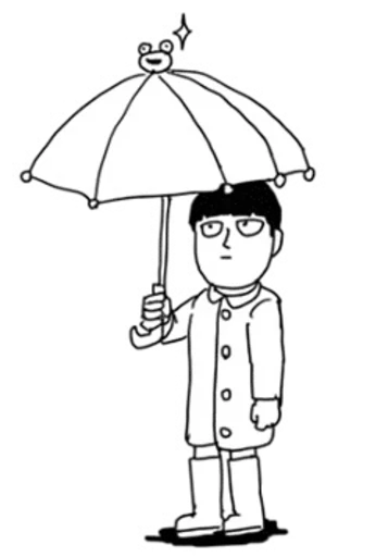 Стикерпак mob psycho 100 manga для Telegram