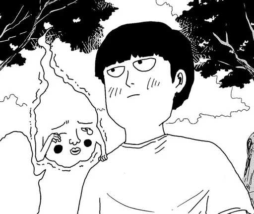 😍 Стикер «mob psycho 100 manga» для Telegram