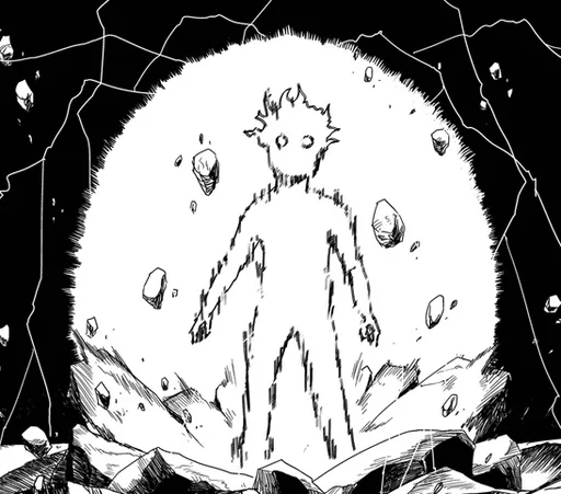 🥄 Стикер «mob psycho 100 manga» для Telegram