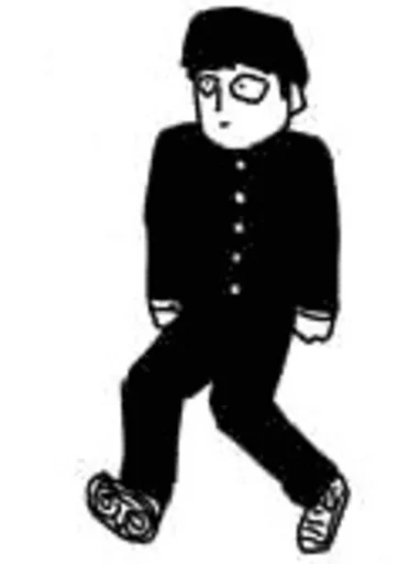 🤨 Стикер «mob psycho 100 manga» для Telegram