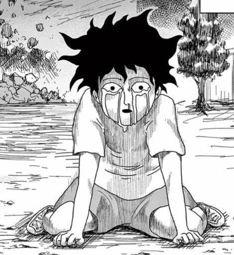 🥲 Стикер «mob psycho 100 manga» для Telegram