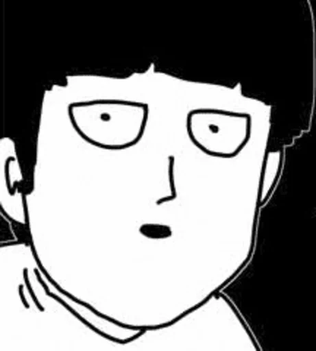 🥄 Стикер «mob psycho 100 manga» для Telegram