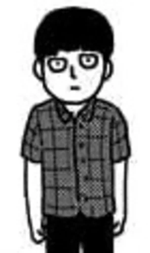 😶 Стикер «mob psycho 100 manga» для Telegram