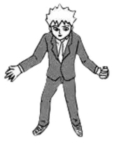 🤷‍♀️ Стикер «mob psycho 100 manga» для Telegram