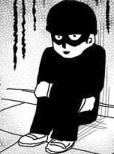 😞 Стикер «mob psycho 100 manga» для Telegram