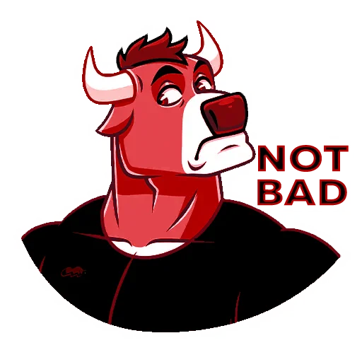 👍 Стикер «MrBull» для Telegram