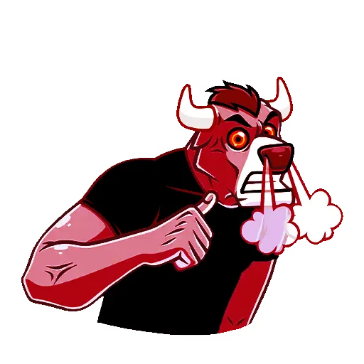 😡 Стикер «MrBull» для Telegram