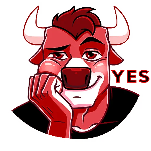 👍 Стикер «MrBull» для Telegram