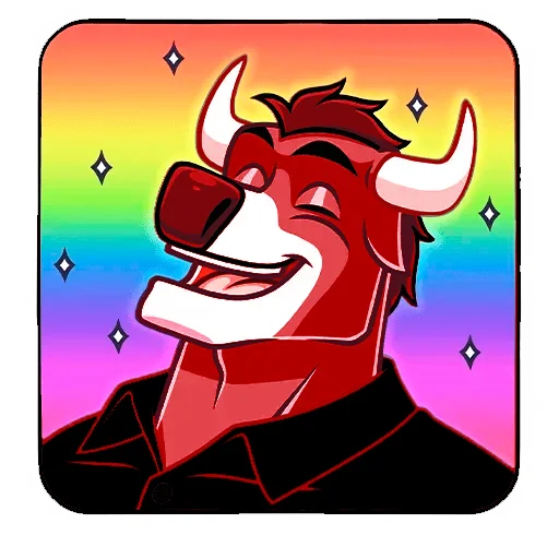 🤩 Стикер «MrBull» для Telegram