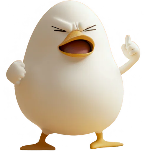 👍 Стикер «Мистер Яйцо» для Telegram