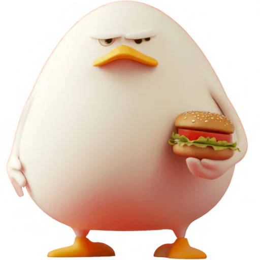 🍔 Стикер «Мистер Яйцо» для Telegram