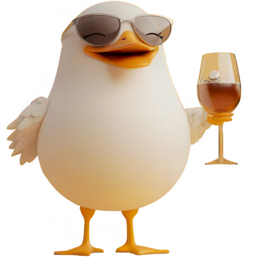 🍷 Стикер «Мистер Яйцо» для Telegram
