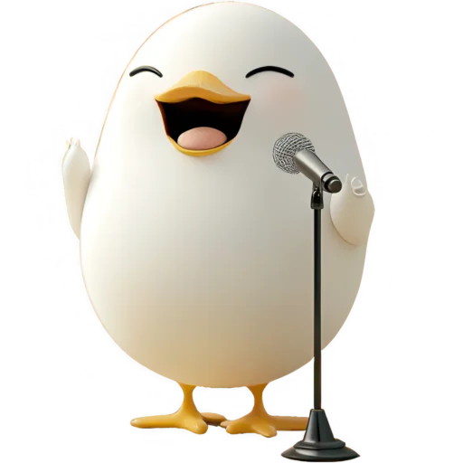 🎤 Стикер «Мистер Яйцо» для Telegram