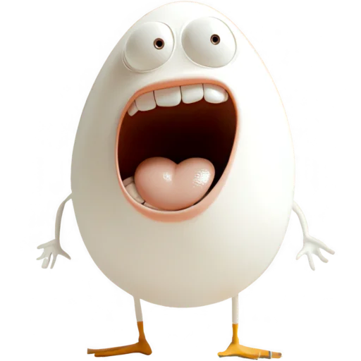 🤪 Стикер «Мистер Яйцо» для Telegram