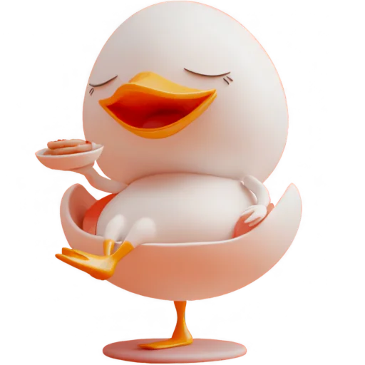 🧁 Стикер «Мистер Яйцо» для Telegram