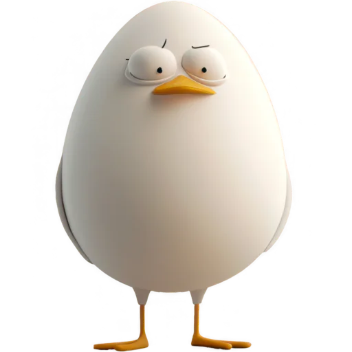 🤨 Стикер «Мистер Яйцо» для Telegram