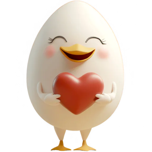 ❤️ Стикер «Мистер Яйцо» для Telegram