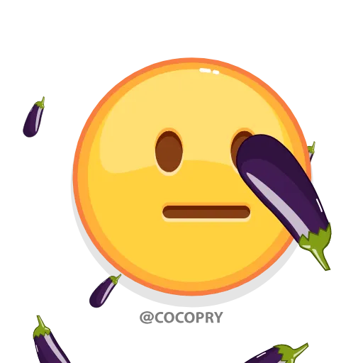 🍆 Стикер «MR EMOJI» для Telegram