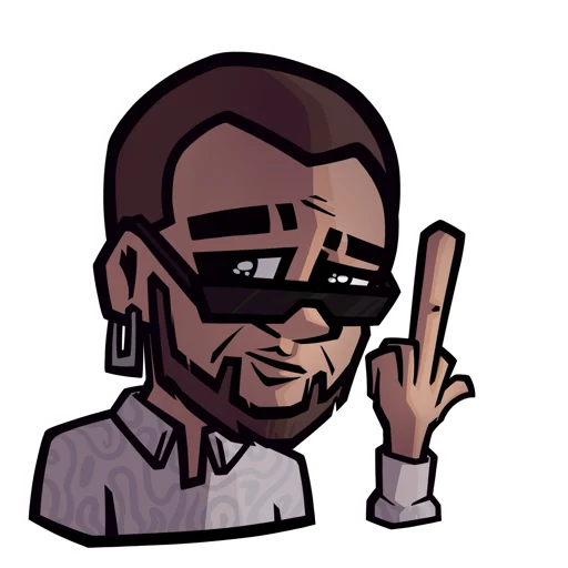 🖕 Стикер «Мистер Инвест ( prod )» для Telegram