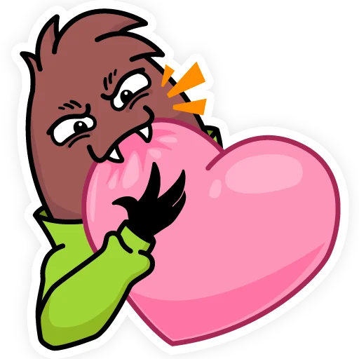 ❤️ Стикер «Мистер Клещ» для Telegram