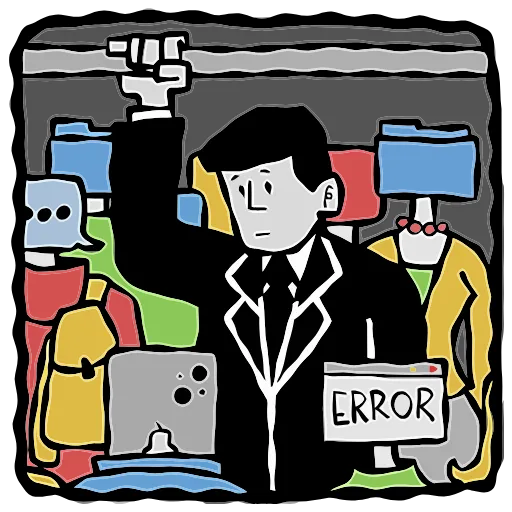 🙁 Эмодзи «Человек без имени» для Telegram