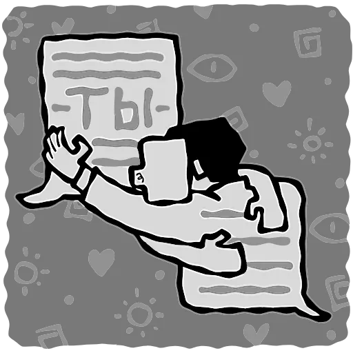 🙁 Эмодзи «Человек без имени» для Telegram