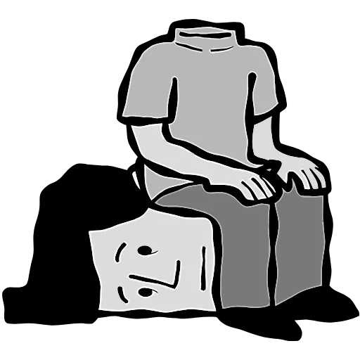 😕 Эмодзи «Человек без имени» для Telegram
