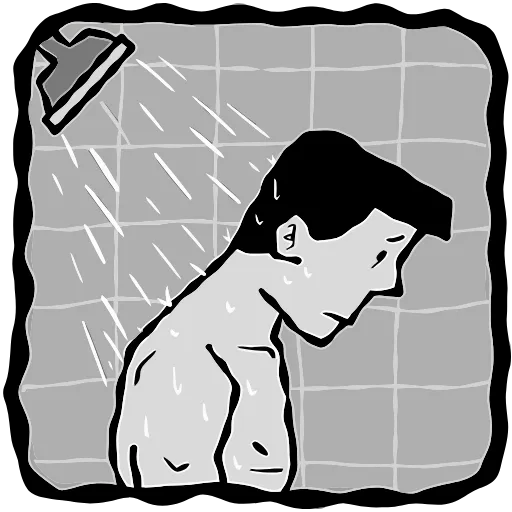 🚿 Эмодзи «Человек без имени» для Telegram