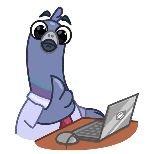 👍 Стикер «Мистер Голубь» для Telegram