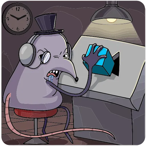 🤯 Эмодзи «Мистер Крыс 2.0» для Telegram